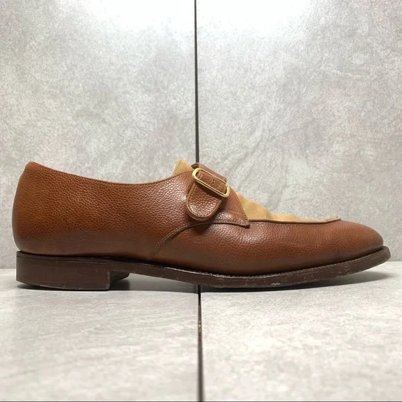 Crockett & Jones Hampsted leather + canvas shoes 9.5 D